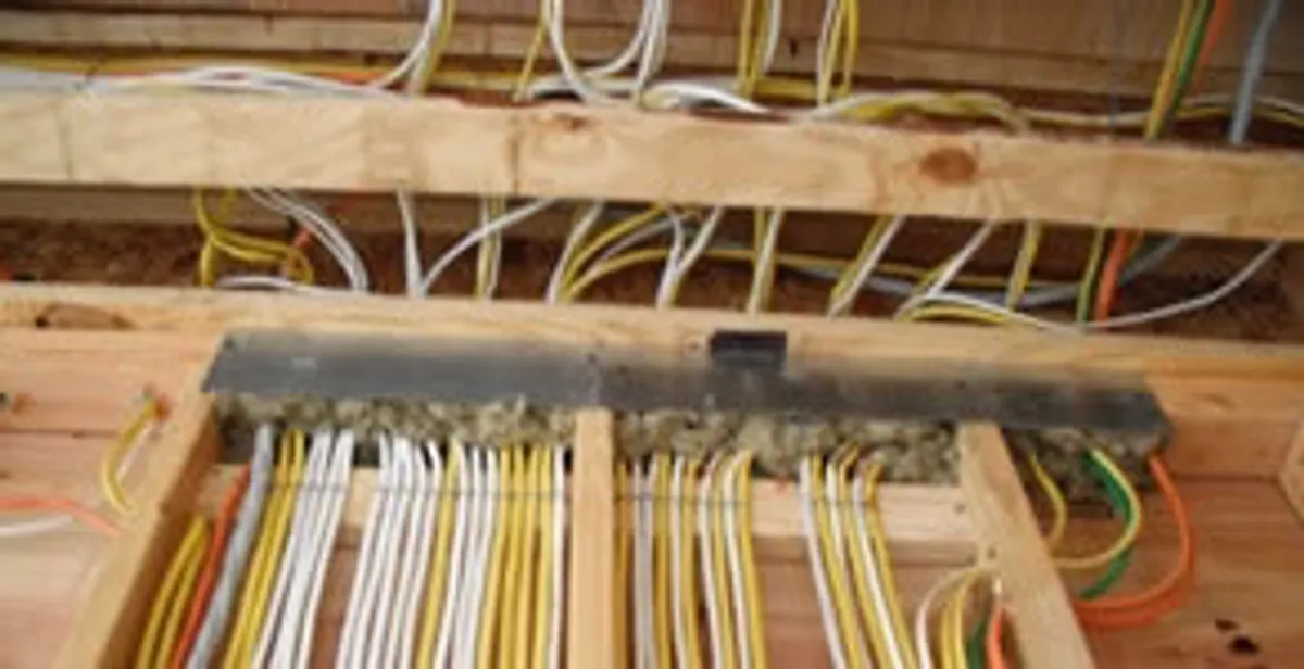 new construction wiring services with organized electrical rough-in performed by licensed electricians in Bradenton, FL